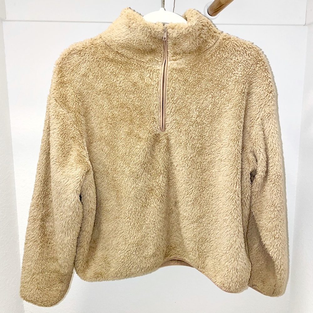 small h&m teddy jacket